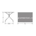 Cambi ADA Mesh Indoor/Outdoor Tables Dimensions