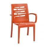 Essenza Orange Stacking Arm Chair