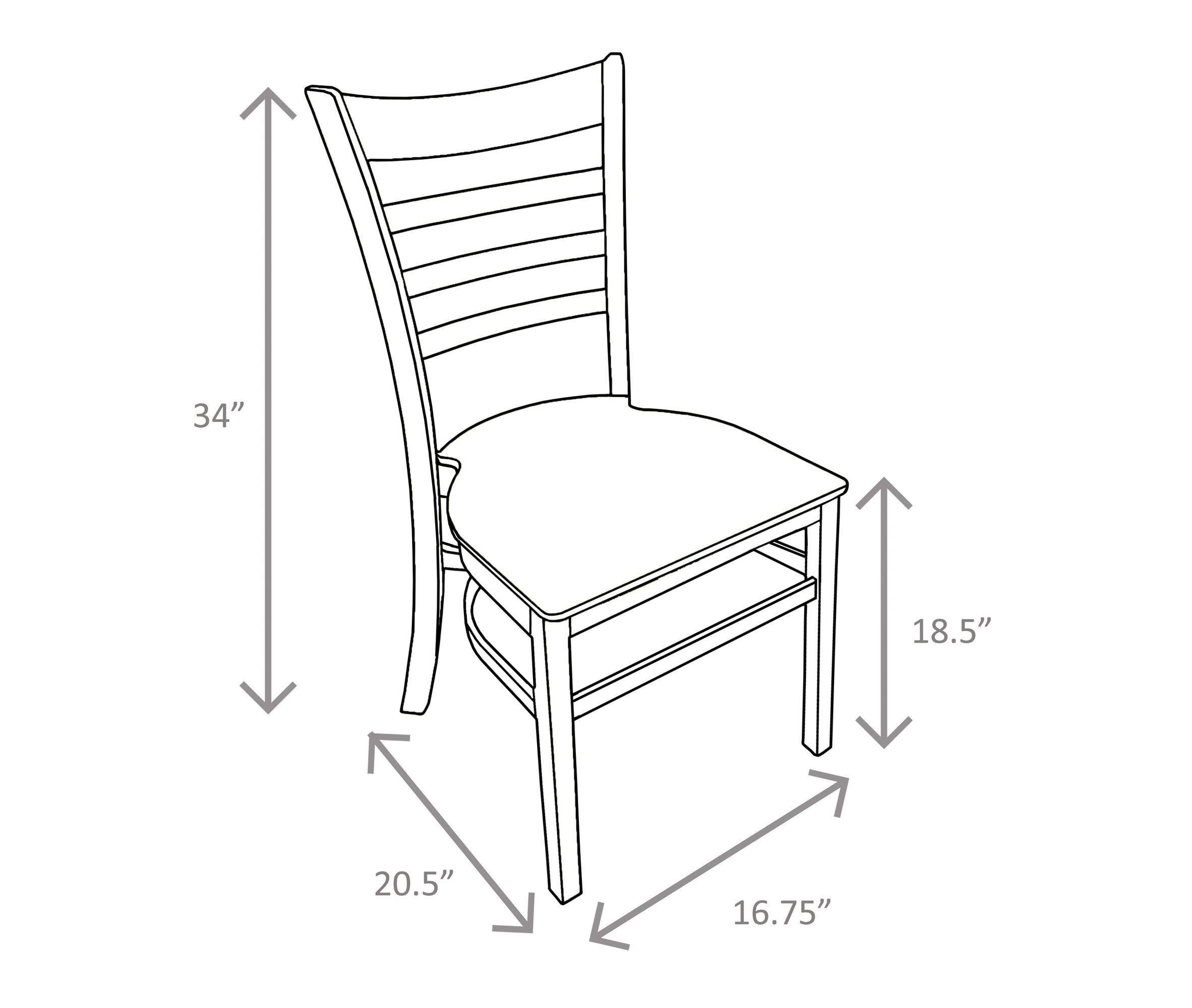 Indoor / Outdoor Ladderback Chairs
