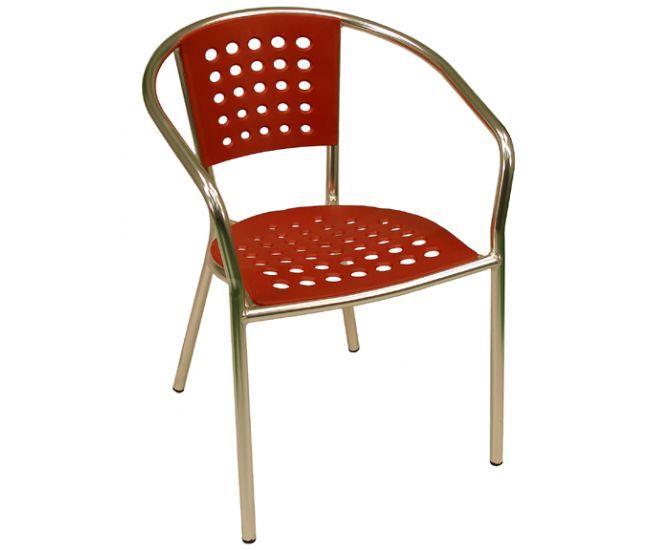 South Beach Club Chair - Red